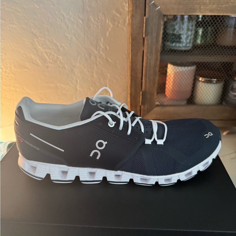 NWT & BOX- On Running Navy Sneakers